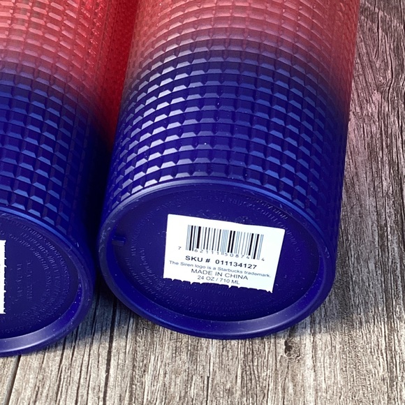 Starbucks Watermelon Pink Purple Gradient Grid Tumbler Venti Summer (2) Tublers - Picture 10 of 14